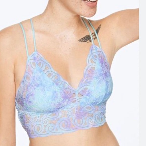 Bundle of 2 Pink Victoria Secret Lace longline Bralette XS - Picture 3 of 4